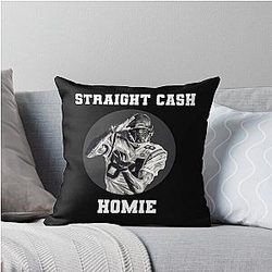 Randy Moss Straight Cash Homie Funny Vikings Patriots Gift Football Novelty Awesome Cool Throw Pillow