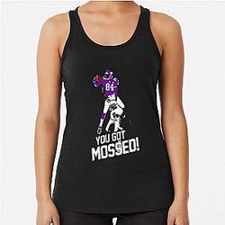 Randy Moss vs Charles Woodson Racerback Tank Top