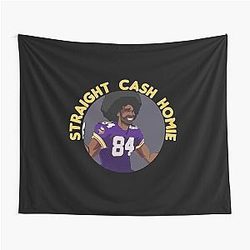 Randy Moss Straight Cash Homie Funny Vikings Patriots Gift Football Novelty Awesome Tapestry