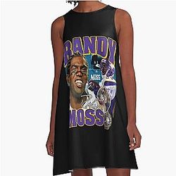 Randy Moss Straight Cash Homie A Line Dress