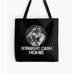 Randy Moss Straight Cash Homie Funny Vikings Patriots Gift Football Novelty Awesome Cool Hilarious Gag Tote Bag