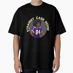 Randy Moss Funny Vikings Patriots Gift Football Novelty Awesome Cool Hilarious Oversized T-Shirt