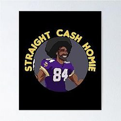 Randy Moss Funny Vikings Patriots Gift Football Novelty Awesome Cool Hilarious Gag Poster