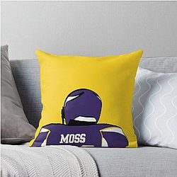 Randy Moss Minnesota Vikings Throw Pillow