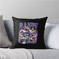 Randy Moss Bootleg Tee Throw Pillow