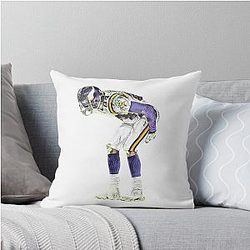 Randy Moss Moon Lambeau Field - Iconic NFL Moment Art Throw Pillow