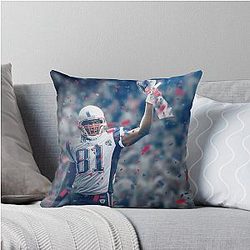 Randy Moss New England Throw Pillow