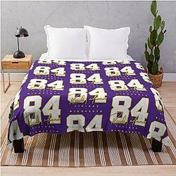Vikings Randy Moss Signature Design Throw Blanket 84