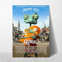 Rango is an animated movie Rango Posters