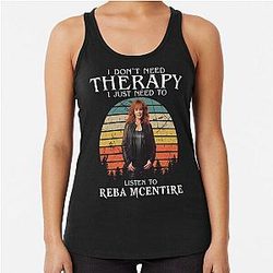 Art Reba McEntire Racerback Tank Top