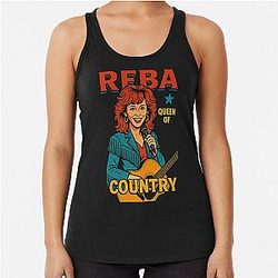 Art Reba McEntire Racerback Tank Top