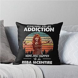 Art Reba McEntire Throw Pillow