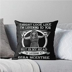 Art Reba McEntire Throw Pillow