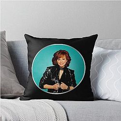 Art-Themed Reba McEntire Throw Pillow