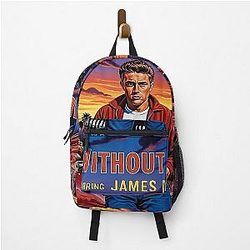 Rebel Without a Cause James Dean Reimagined Movie Art Backpack