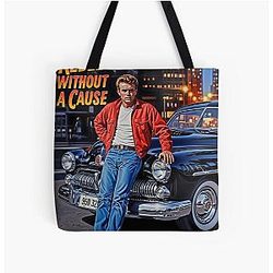 Rebel Without a Cause James Dean Classic Movie Poster Tote Bag
