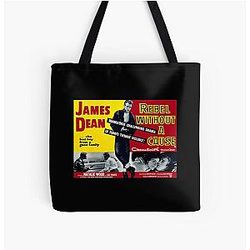 Retro Poster Rebel Without A Cause No Transparency All Over Print Tote Bag
