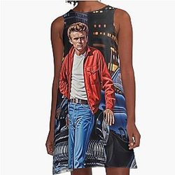 Rebel Without a Cause James Dean Classic Movie Poster Art Dress