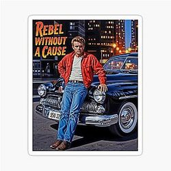 Rebel Without a Cause Classic Movie Poster Art Sticker
