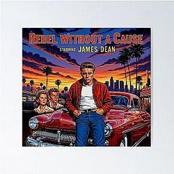 Rebel Without a Cause - James Dean Reimagined Movie Art