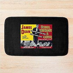 Retro Poster - Rebel Without Cause - Non Transparency Bath Mat