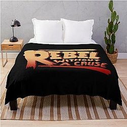 James Dean Rebel With a Cause Throw Blanket