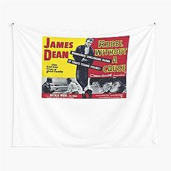 Retro Poster Rebel Without a Cause Tapestry