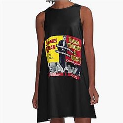 Retro Poster Rebel Without A Cause A-Line Dress