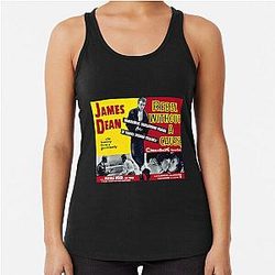 Retro Poster - Rebel Without Cause - Racerback Tank Top