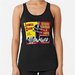 Retro Poster Rebel Without A Cause No Transparency Racerback Tank Top
