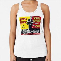 Retro Poster Rebel Without A Cause Racerback Tank Top