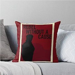 Inspired by Rebel Without Cause Throw Pillow