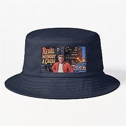 Rebel With a Cause - James Dean Classic Movie Poster Art Bucket Hat