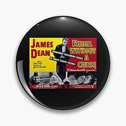 Retro Poster - Rebel Without Cause - No Transparency Pin