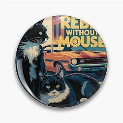Rebel Without a Cause Poster with Cats