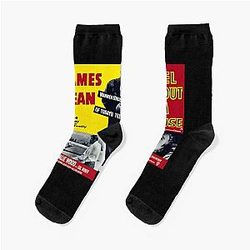Retro Poster Rebel Without A Cause No Transparency Socks