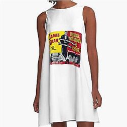 Retro Poster Rebel A Line Dress