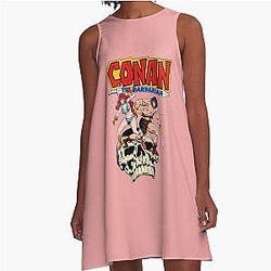 Conan the Barbarian and Red Sonja A-Line Dress