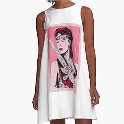 RED SONJA Vintage A-Line Dress