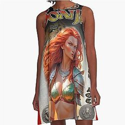 Red Sonja by Dimitrije Kuba A-Line Dress