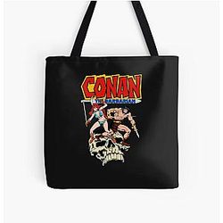 Conan the Barbarian and Red Sonja All Over Print Tote Bag