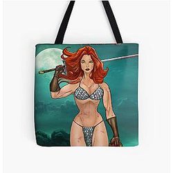 Red Sonja Moonlight Tote Bag