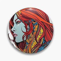 Red Sonja Profile Pin