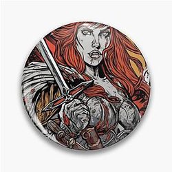 Red Sonja Warrior Pin