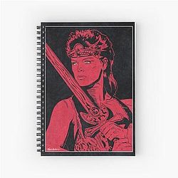 RED SONJA Monochrome Spiral Notebook
