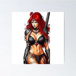 Red Warrior Princess Poster