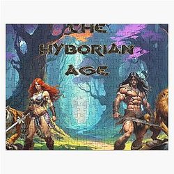 Stunning illustration of Conan and Red Sonja by Dimitrije Kebara Jigsaw Puzzle