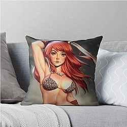 Red Sonja Marvel Fanart Throw Pillow