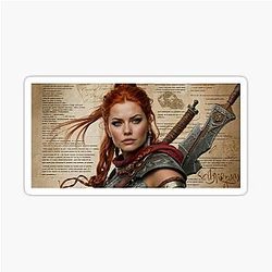 The Gaze of Red Sonja Sticker