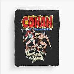 Conan the Barbarian and Red Sonja Duvet Cover